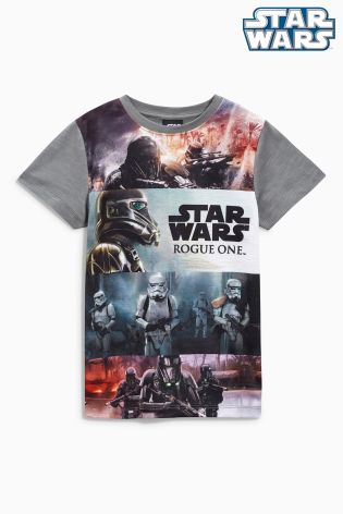 Grey Star Wars Rogue One T-Shirt (3-14yrs)